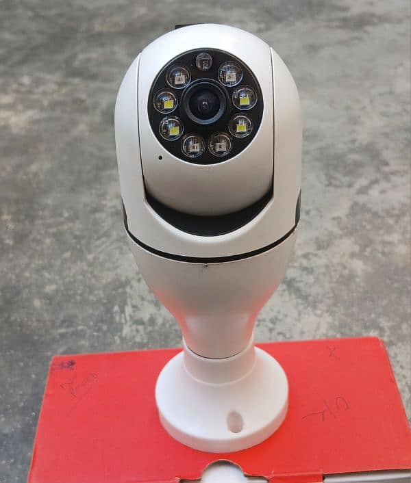 WiFi bulb holder camera 360 PTZ v380 pro  Motion detection wireless 0