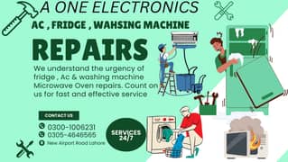 Ac Repairing /Lcd , Led Tv /Fridge/Ups /Micro /washing machine Repairs