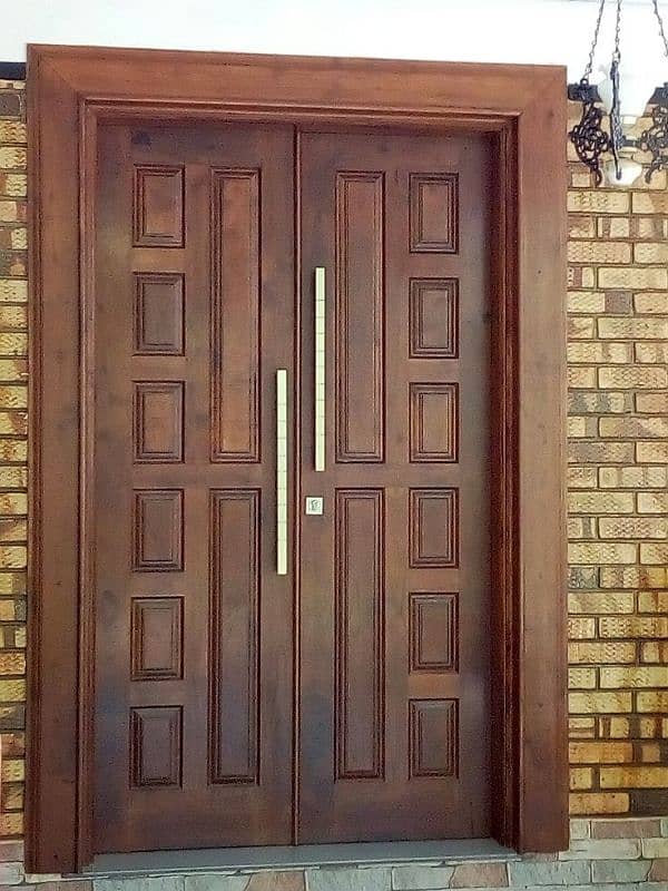 Wooden doors/Solid Wooden doors/Semi solid wooden door/Malaysian panel 7