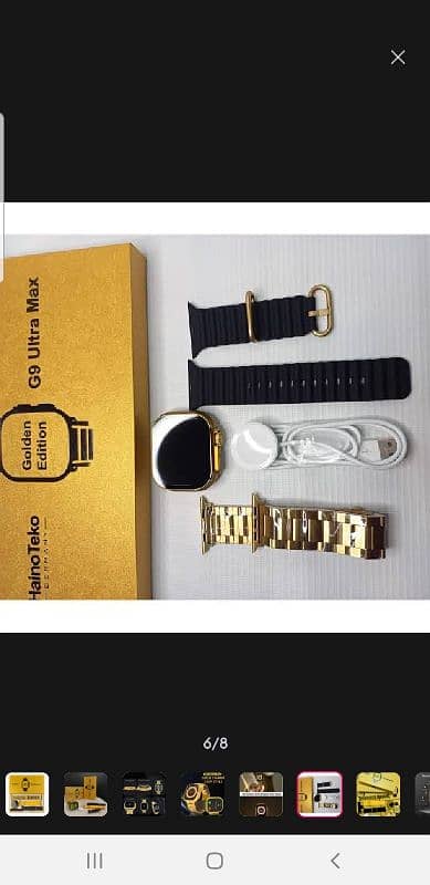 G9 Ultra Golden Smart Watch bluetooth call 2