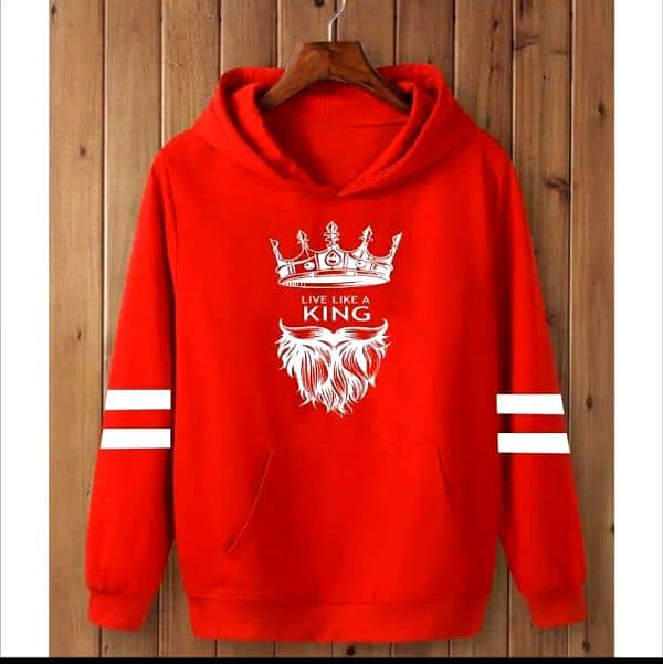 LIVE LIKE A KING PRINTED HOODIE 1