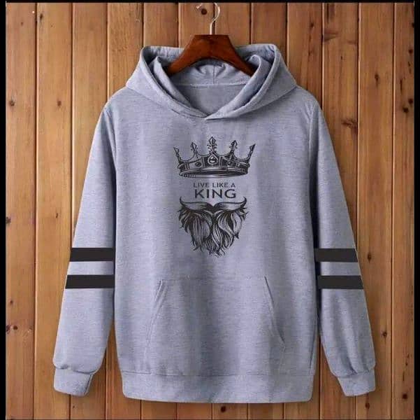 LIVE LIKE A KING PRINTED HOODIE 2