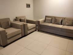 5 seaters Sofas with cushions available in good condition