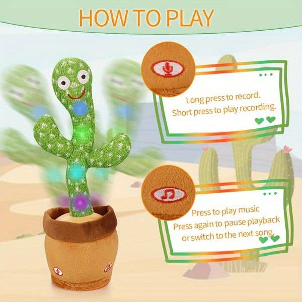 Talking & Singing Cactus Plush Toy 2