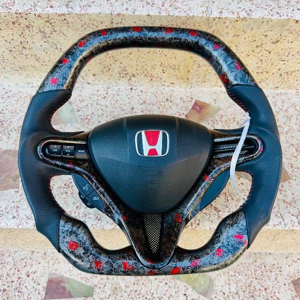 Honda Reborn Carbon fiber steering 7