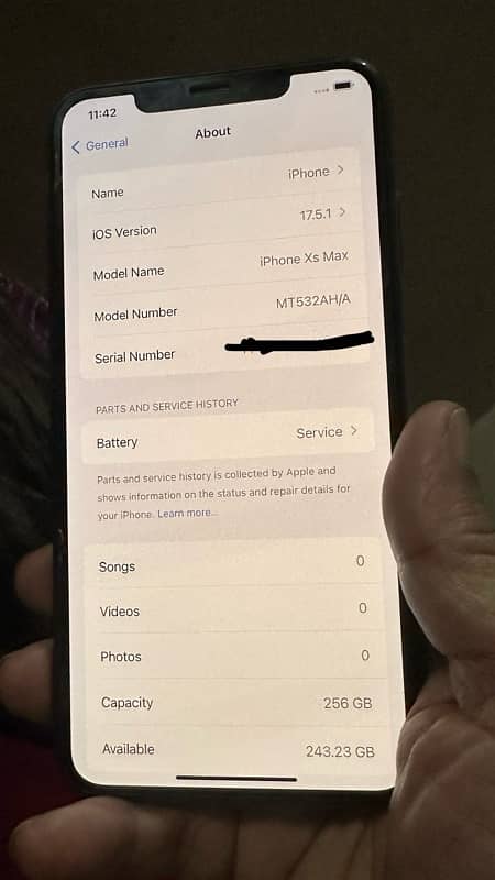 IPHONE XS MAX 256gb pta approved grey only mobile. 2