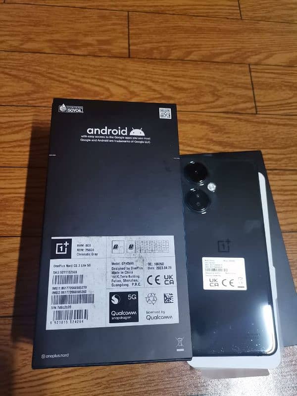 OnePlus Nord CE 3 lite 5G 8 +8 256 Gray colour Nan PTA 2