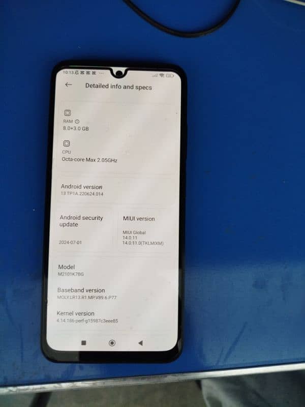 Redmi note 10s (non pta) Ram 8gb ROM  128 1