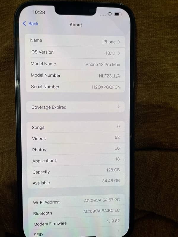 iphone 13 pro max jv 128gb, 87b/h 5