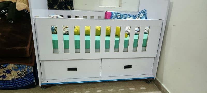 baby bed with double mattres 1