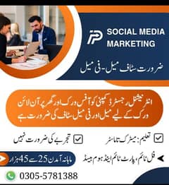 male and female required jobs home and office base