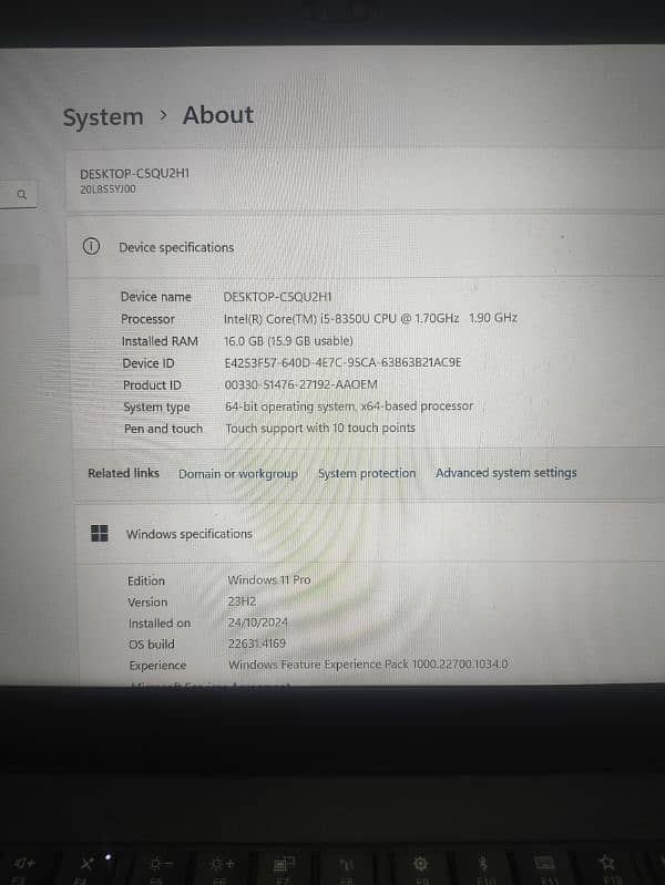 Lenovo Thinkpad core i5 8th gen 10/10 condition 1