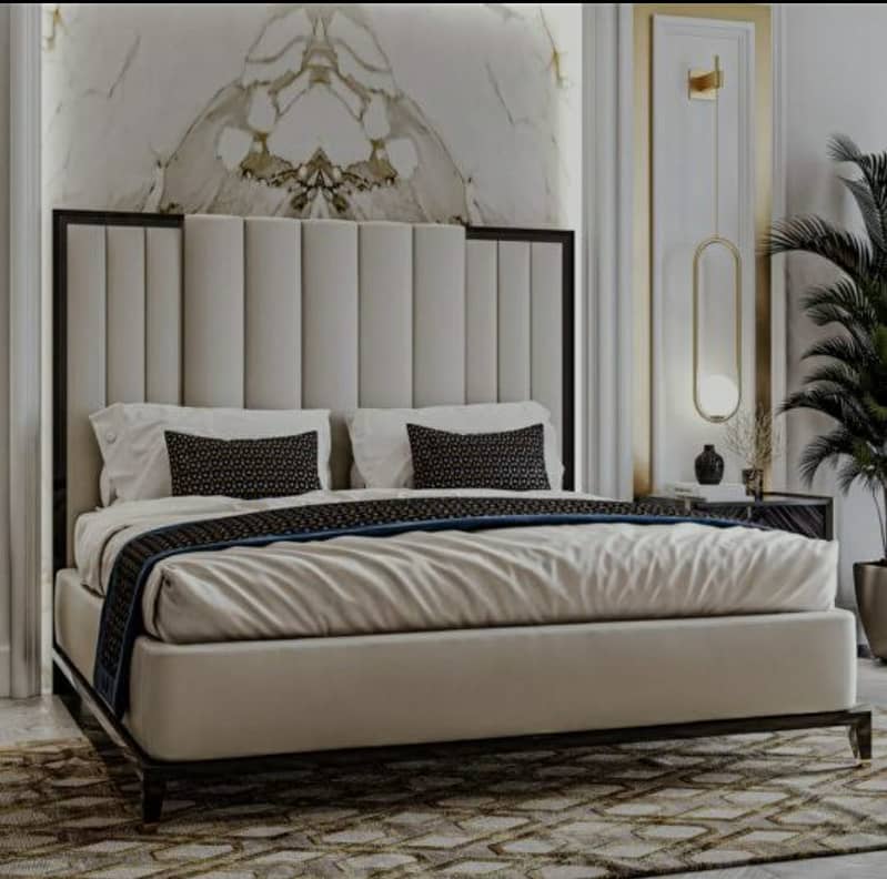 bed set / wooden bed set / king size bed / luxury bed with dressing 18