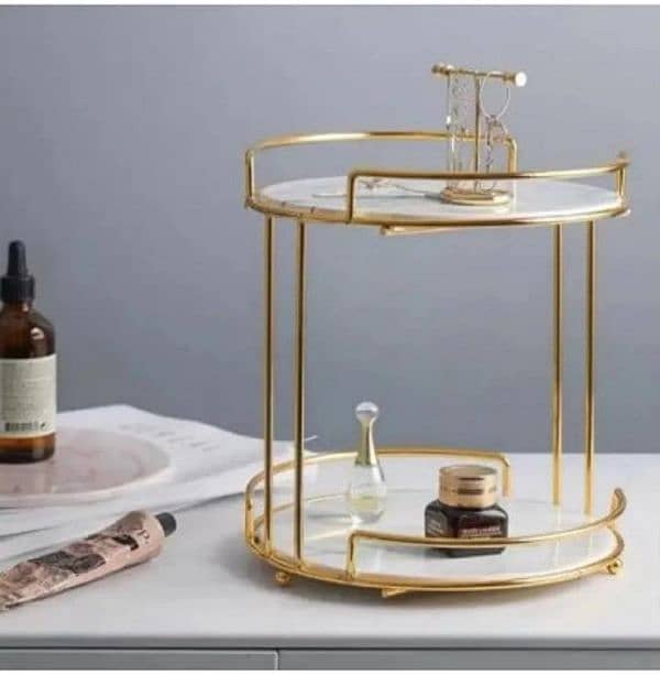 Metal organizer storage makeup stand 2