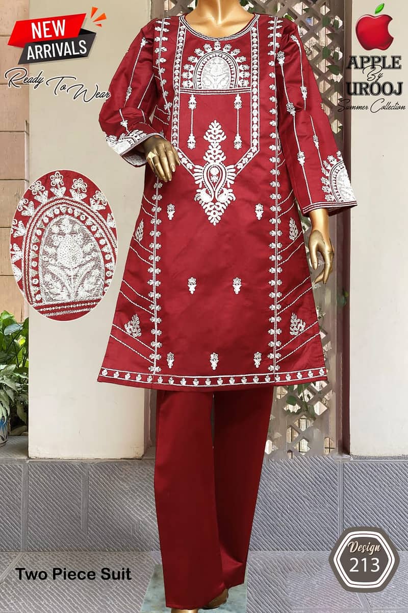 Ladies dresses | Causal dresses | Party Wears | Embroided Suit 4