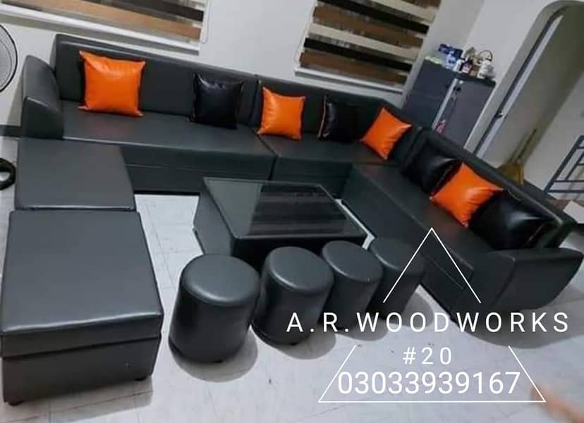 L shape sofa set / Corner sofa set / molty foam /six seater sofa set 7