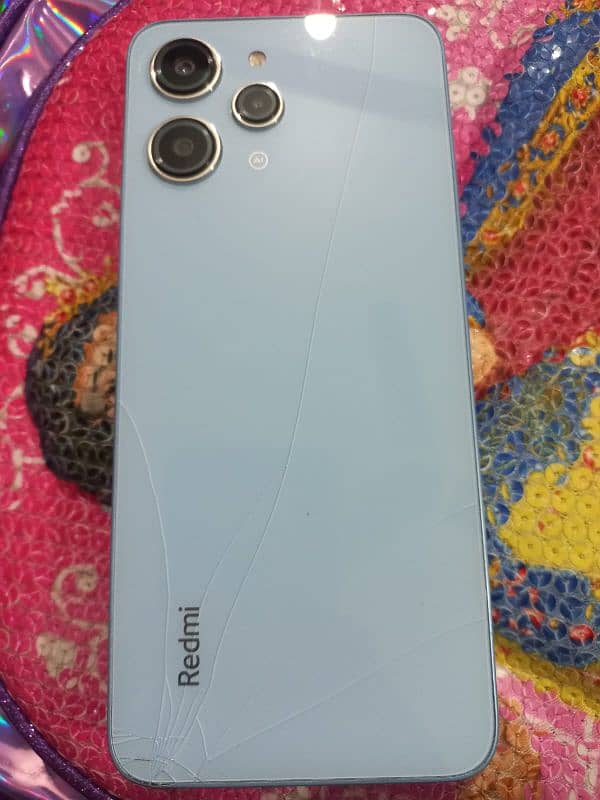 redmi 12 . back crack little bit 1