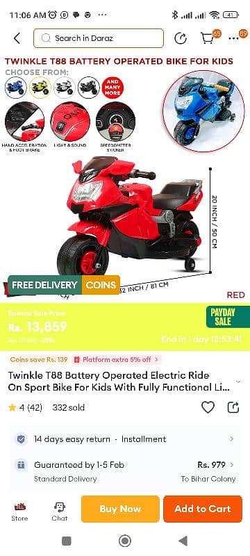 Battery Operated Bike 4