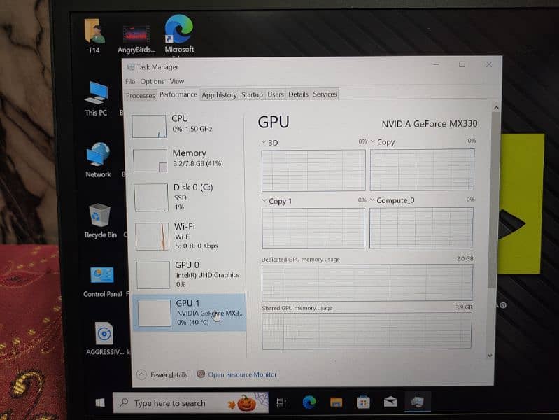 Lenovo Thinkpad T14 G1 (Gaming Varient) ci5 10th (2GB Nvidia MX330) 14