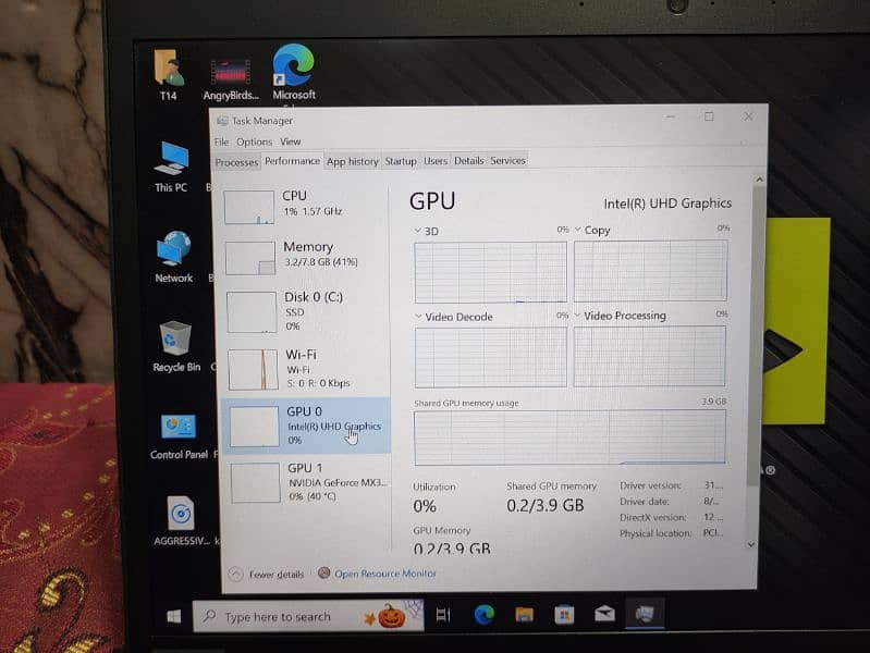 Lenovo Thinkpad T14 G1 (Gaming Varient) ci5 10th (2GB Nvidia MX330) 15