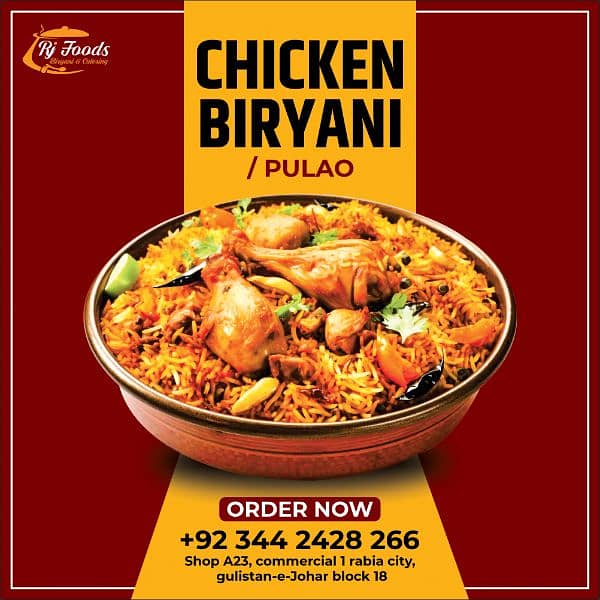 R j foods Biryani and catering 1