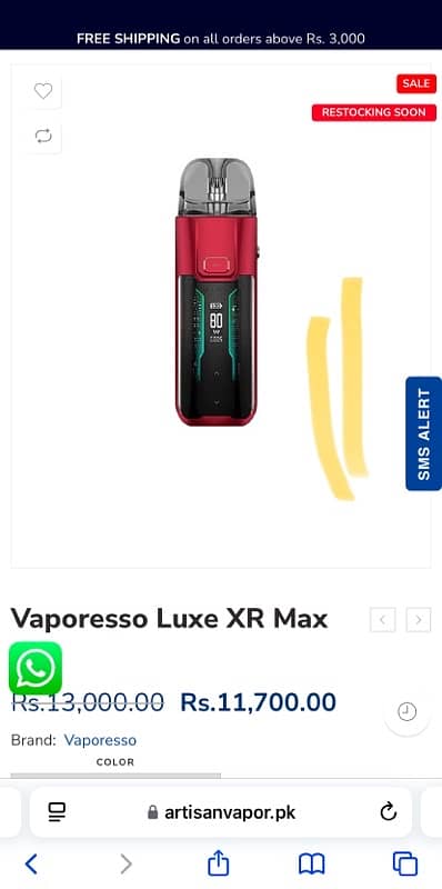 VAPORESSO LUXE XR MAX 80 watt || 2800 mah || 1