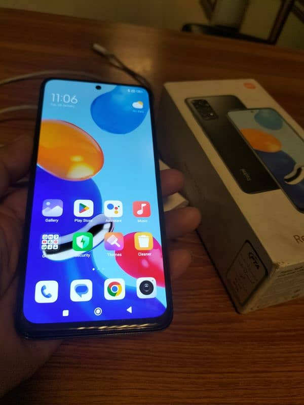 Redmi not 11 with box and original charger 1