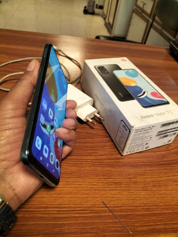 Redmi not 11 with box and original charger 2