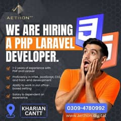 "Laravel Developer Required in Kharian"