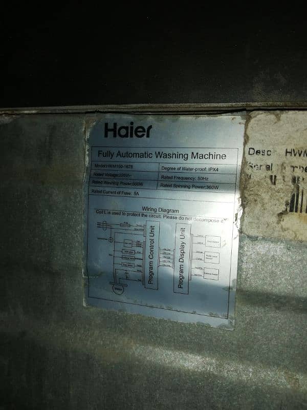 Haier fully automatic 8