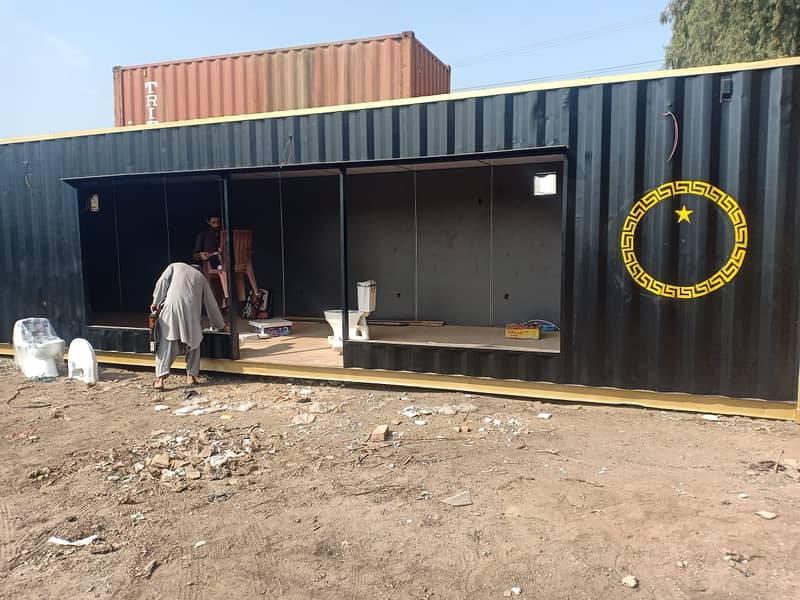 truck container ,site office container ,sructure porta toilet- cabin 13