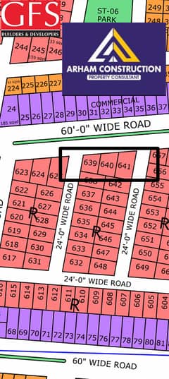 NORTH TOWN RESIDENCY PHASE 1 SUPERIOR 2 BLOCK 120syd 60FEET ROAD FACE plot