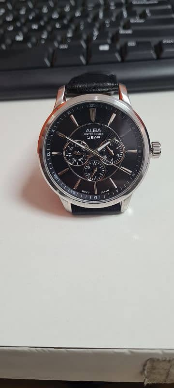 Alba Gents wrist watch Brand new multi clocks all functions working 6