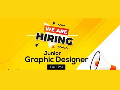 Required Junior graphic designer (Female And Male Both) 0