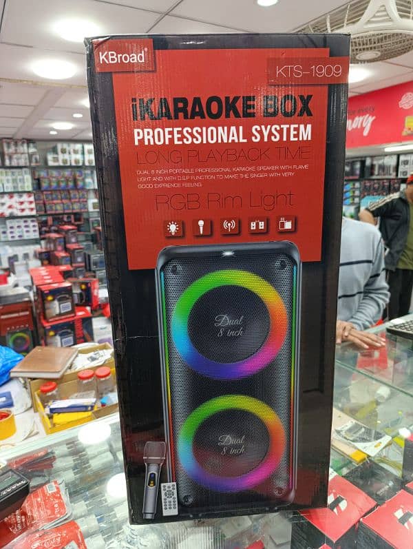 K board Kts 1909 I karaoke Speaker Dual 8 inch woofer 0