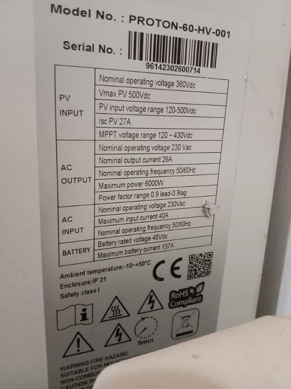 G Power hybrid solar inverter 6 kw 1