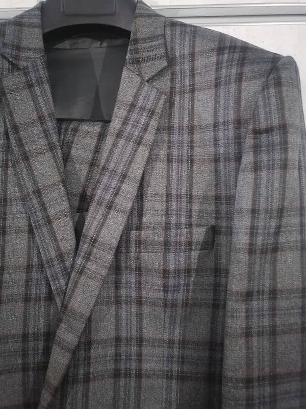 3 piece suit - Charcoal check 1