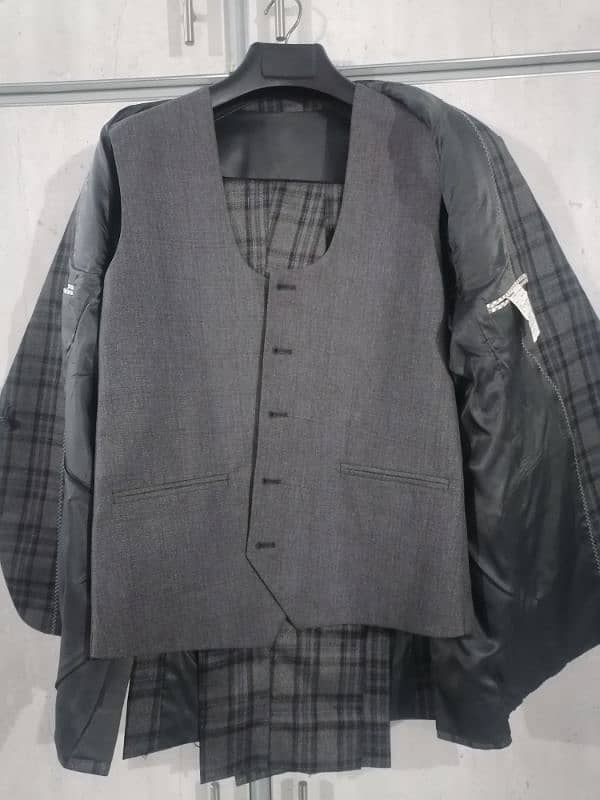 3 piece suit - Charcoal check 2