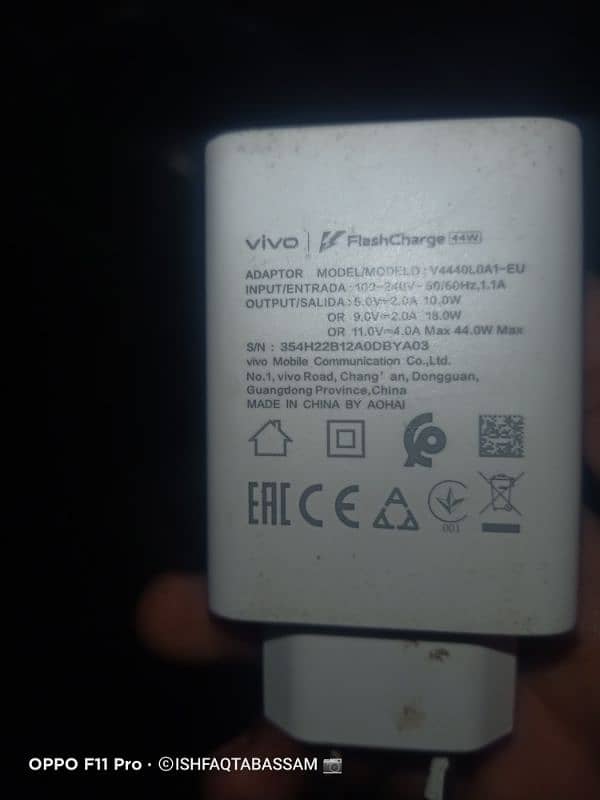 vivo flash charger 44w original 1