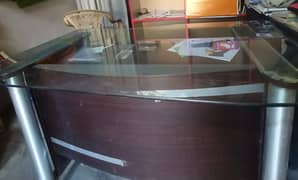 Office Table, with 6mm glass