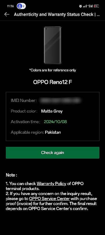 oppo Reno 12 f 8 GB / 256 GB matte grey 9