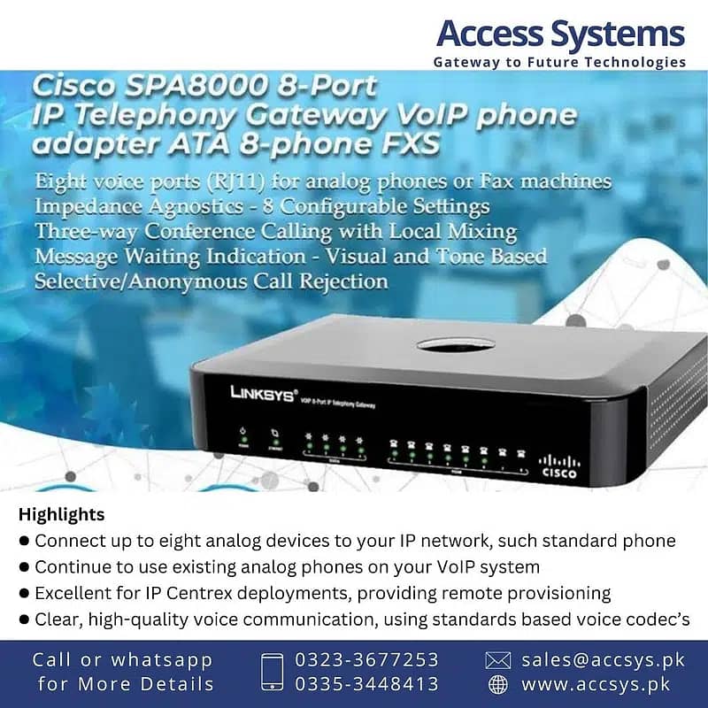 Polycom IP Phones Cisco 7821|7841| 7911|8811| 8841|6945 | 0335-3448413 1