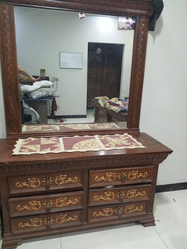 King Size Chinioti Bed Along With Side Tables and Dressing Table . 5