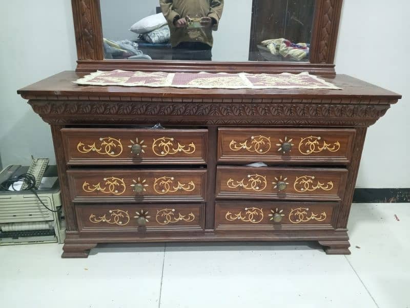 King Size Chinioti Bed Along With Side Tables and Dressing Table . 6