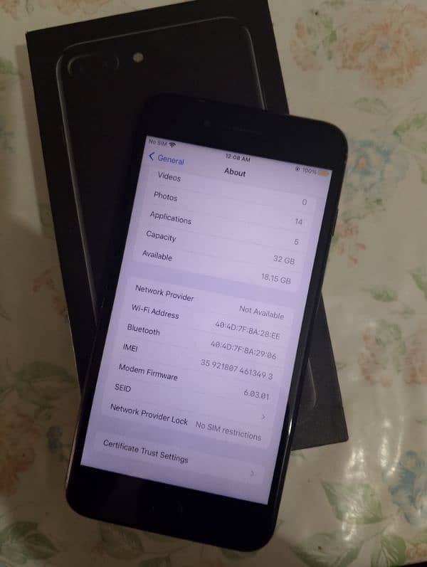 iPhone 7 Plus 32GB - PTA Approved - With Box 4