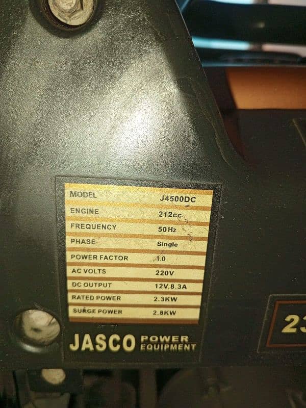 jasco generator New condition03332358978 4