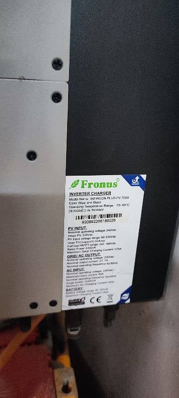 Fronus UPS Model :InFINEON PLuS PV 7000 2