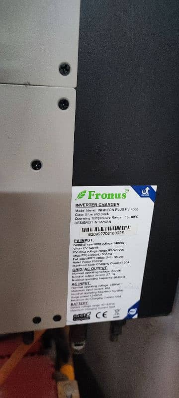 Fronus UPS Model :InFINEON PLuS PV 7000 3