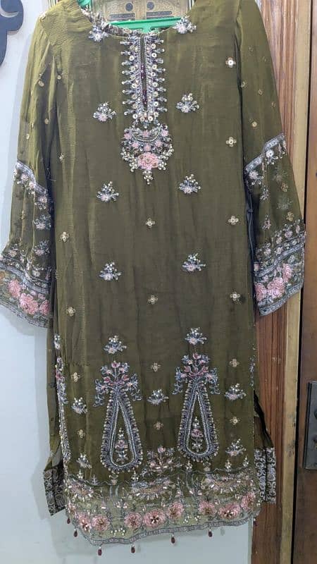 women used chiffon dress medium size 1