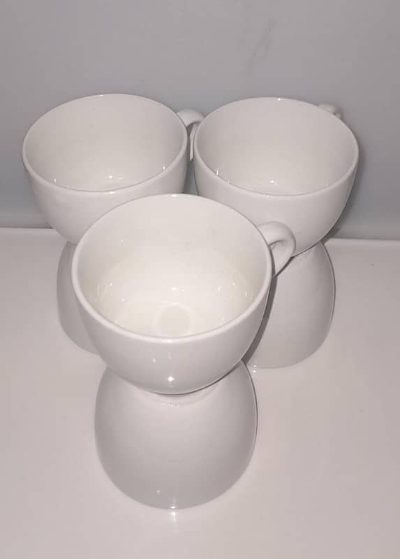 Set of Lightweight Ceramic Teacups 200ml (6 Peices) 3